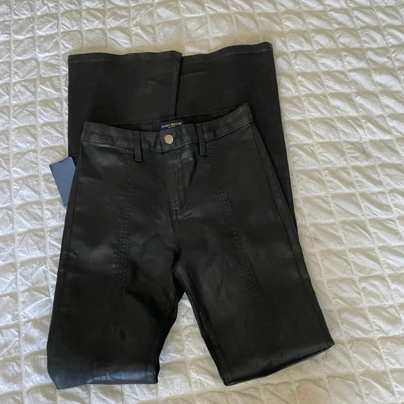 Ramy Brook black coated bootcut flare Matilda jeans - Picture 6 of 14